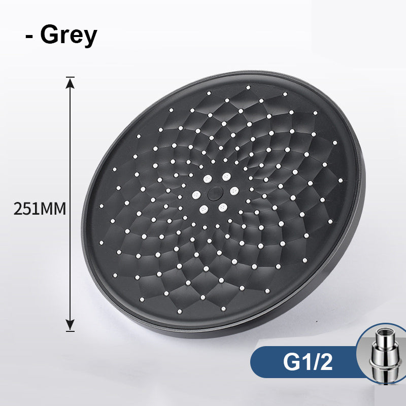 Juno Commercials Ceiling Mount Rectangle Large Flow Shower Head With Hand Shower In 5 Modes