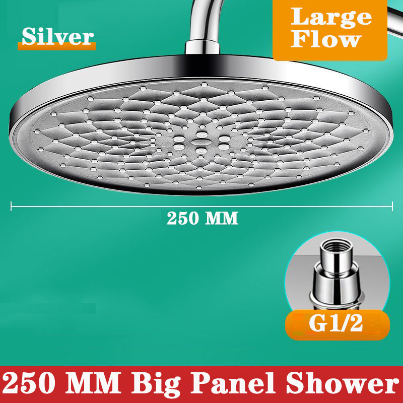 Juno Commercial 25 CM Large Flow High Pressure Ceiling Mount Round Bathroom Shower with Hand Shower