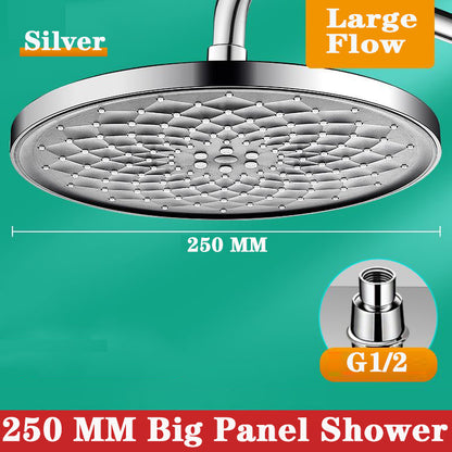 Juno Commercial 25 CM Large Flow High Pressure Ceiling Mount Round Bathroom Shower with Hand Shower