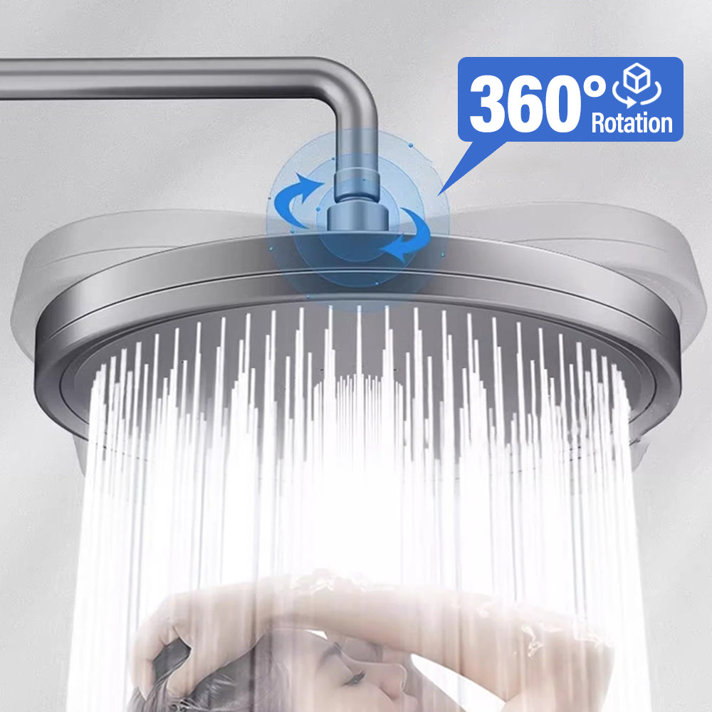 Juno Commercials Ceiling Mount Round 6 Modes Large Flow Rainfall High Pressure Shower Head