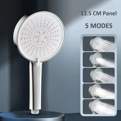 Juno Commercials Ceiling Mount Rectangle Large Flow Shower Head With Hand Shower In 5 Modes