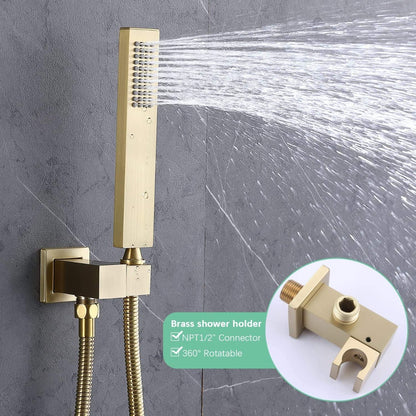 Juno Commercials Shower System Ceiling Mount 4 Way Thermostatic Mixer Valve