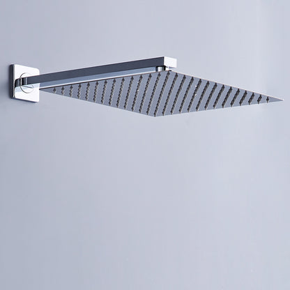 Juno Commercials Ceiling Mount 16" Square Stainless Steel Shower With 35cm Shower Arm