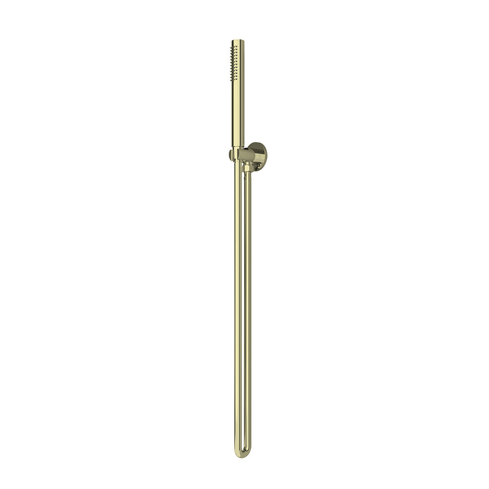 Juno Commercials Ceiling Mount Brushed Gold Finish Single Handle Thermostatic Shower Set