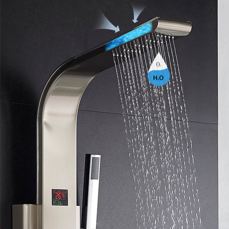 Juno Commercials Wall Mount Dual Handle Electric Shower Panel with Intelligent Shower System