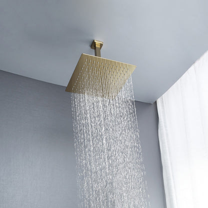 Juno Commercials Ceiling Mount Stainless Steel Finish Rainfall Shower Head