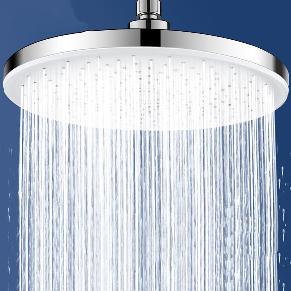 Juno Commercial Large Flow High Pressure Ceiling Mounted Shower Head in Black & Chrome Finish