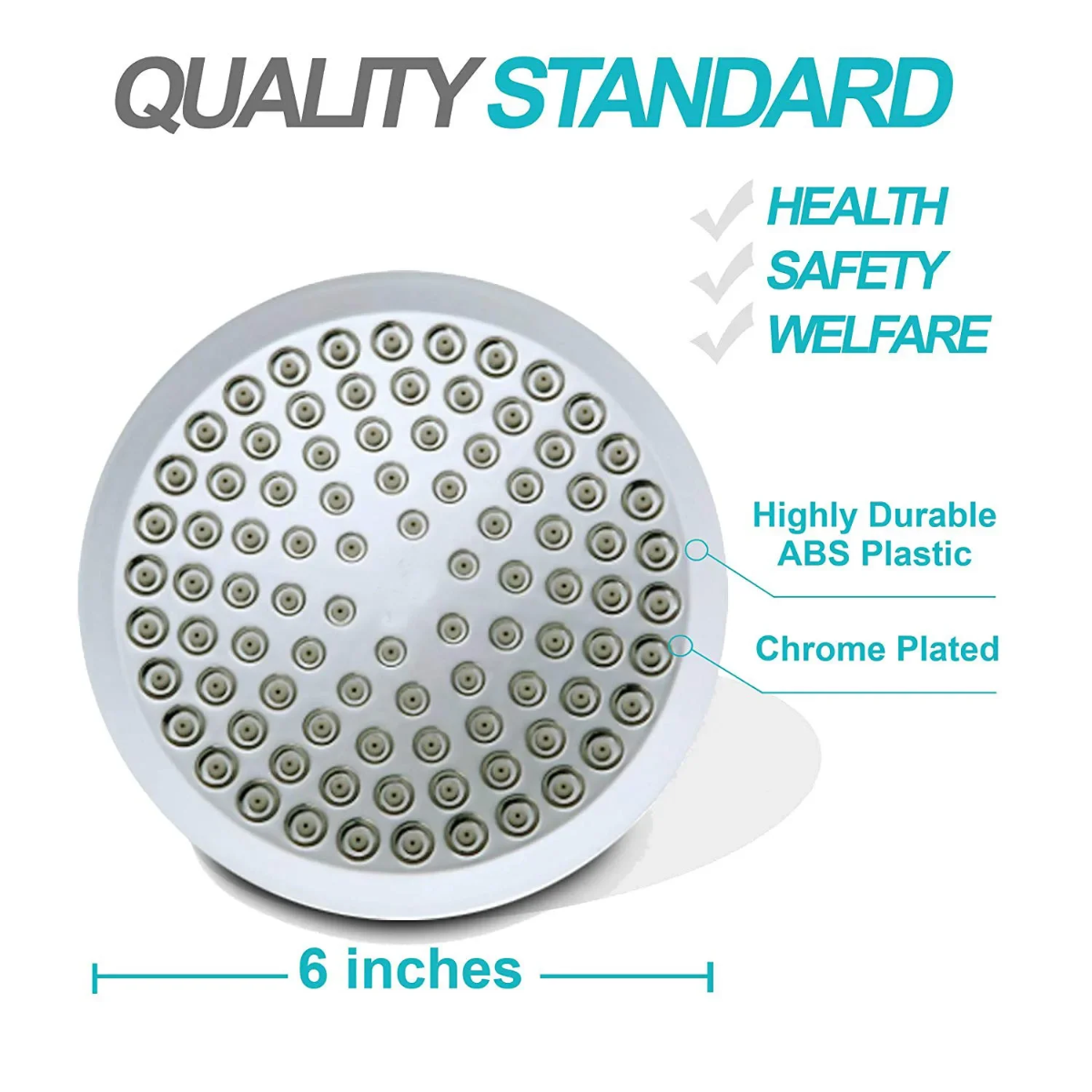 Juno Commercials Wall Mount Square & Round Rainfall High Pressure Shower Head