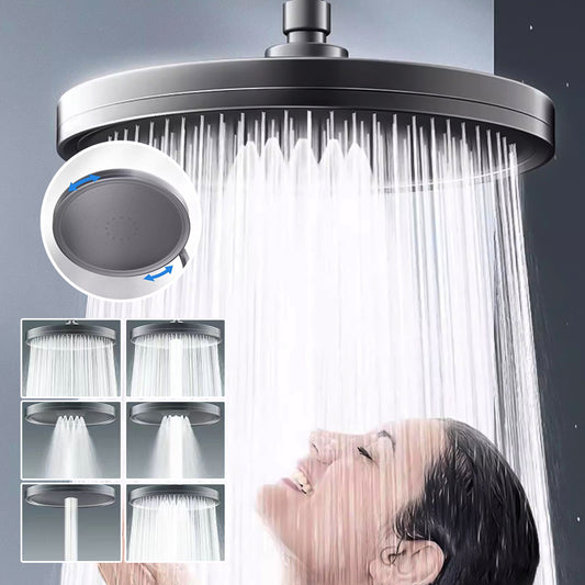 Juno Commercials Ceiling Mount Round 6 Modes Large Flow Rainfall High Pressure Shower Head