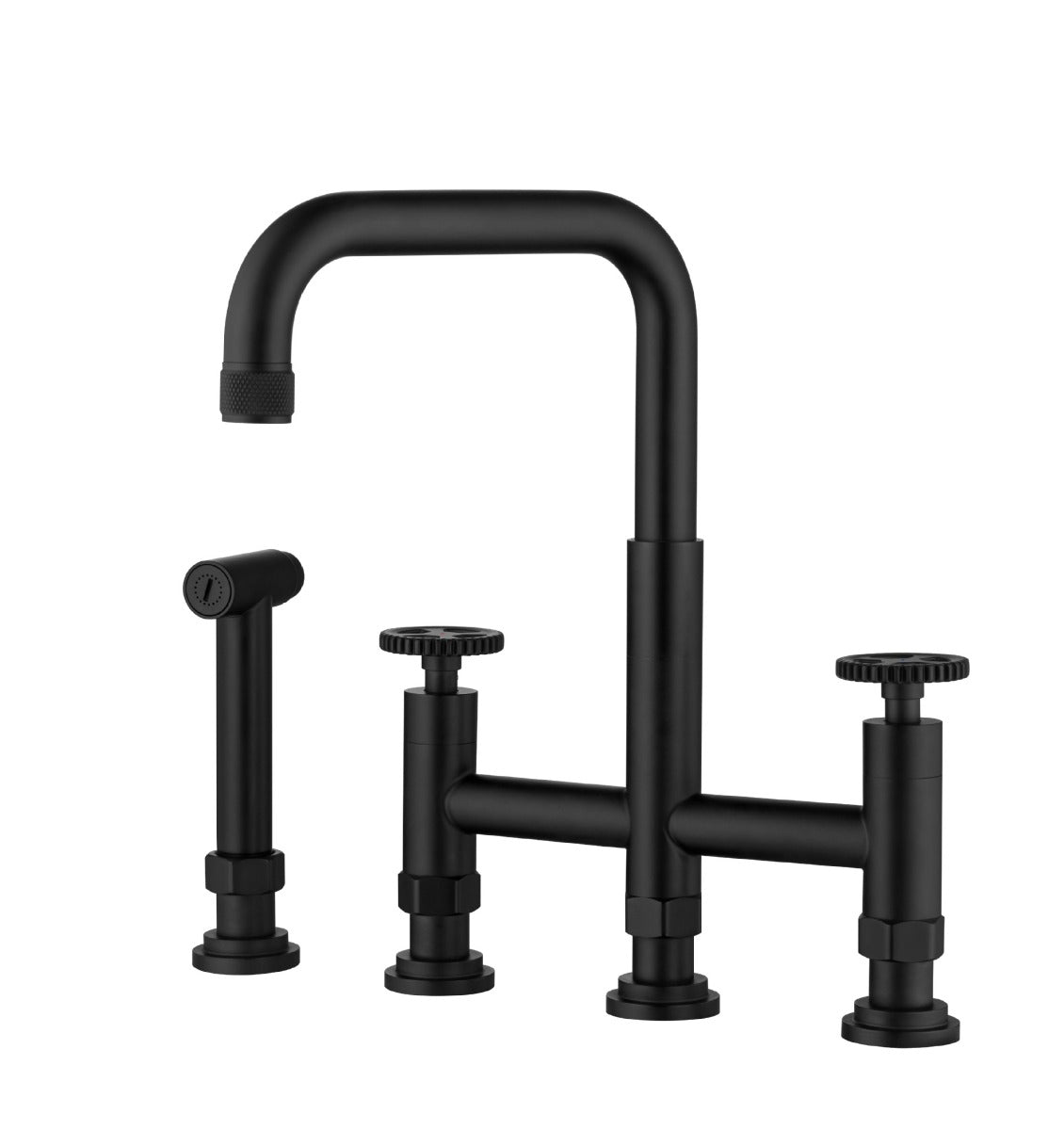 Juno Commercials Pull-out Kitchen Faucet in 3 Spray Modes with Dual Handle