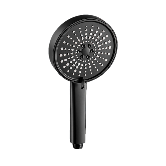 Juno Commercials Ceiling Mount 5 Modes High Pressure 10 inch Chrome & Black Bathroom Shower Head