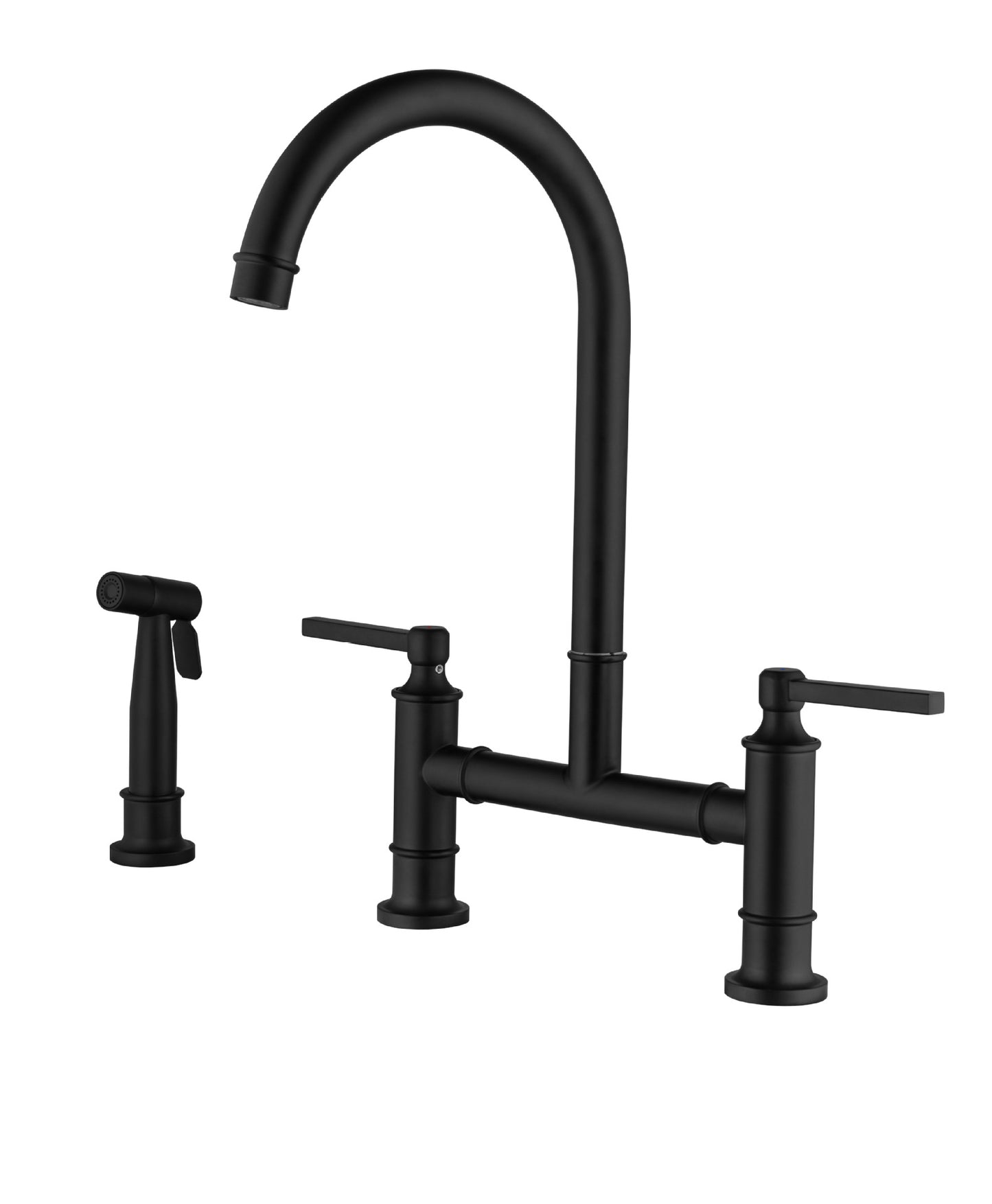 Juno Commercials Pull-out Kitchen Faucet in 3 Spray Modes with Dual Handle