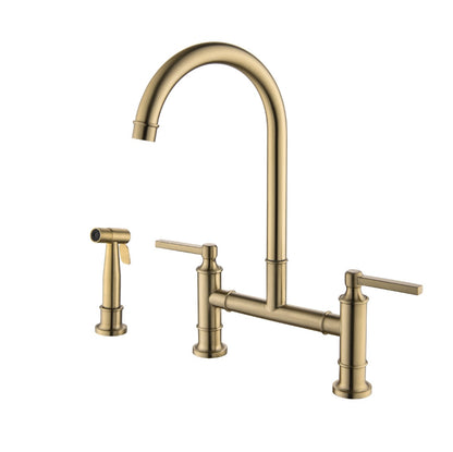 Juno Commercials Pull-out Kitchen Faucet in 3 Spray Modes with Dual Handle