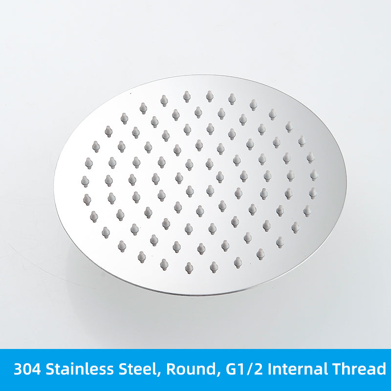 Juno Commercials Ceiling Mount Round & Square Chrome High Pressure Stainless Steel Shower Head