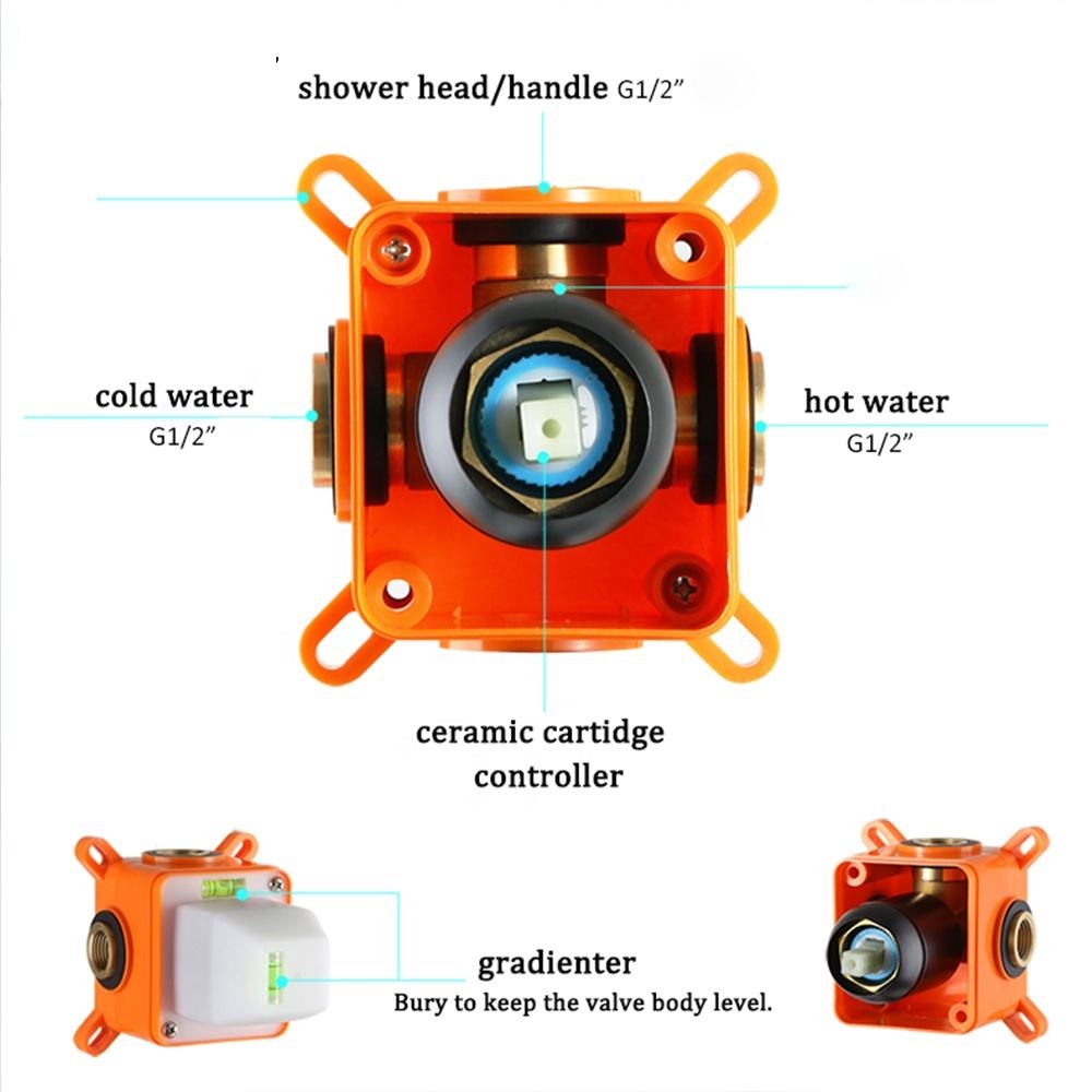 Juno Commercials Wall Mount Multi Funtion Rain Shower Set