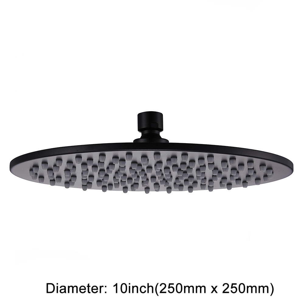 Juno Commercials Ceiling & Wall Mount Round Brushed Stainless Steel Shower Head & Arm