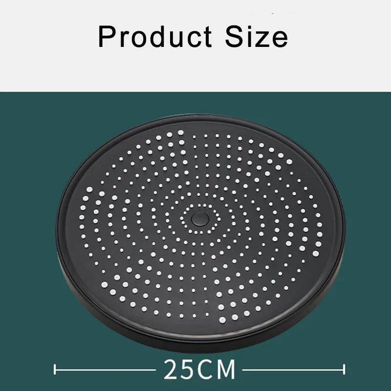 Juno Commercials Ceiling Mount 5 Modes High Pressure 10 inch Chrome & Black Bathroom Shower Head