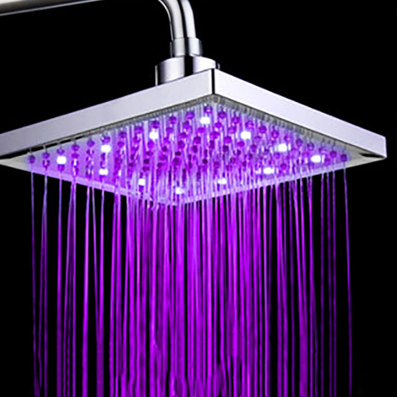 Juno Commercials Wall Mount Square LED Rainfall Showerhead